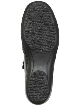 Sale ELENA EDEN , bequeme Damen-Boots, Weite H, mit herausnehmbarem Fußbett SCHWARZ-BURGUND