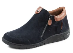 Sale ELENA EDEN , bequeme Damen-Boots, Weite H, mit herausnehmbarem Fußbett DUNKELBLAU