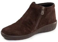 New ELENA EDEN , bequeme Damen-Boots, Weite G, mit herausnehmbarem Fußbett MOKKA
