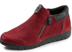Sale ELENA EDEN , bequeme Damen-Boots, Weite H, mit herausnehmbarem Fußbett DUNKELROT