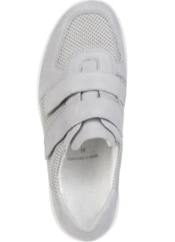 Outlet BADER ELENA EDEN, bequeme Damen-Klettschuhe, Weite H, mit herausnehmbarem Fußbett GRAU