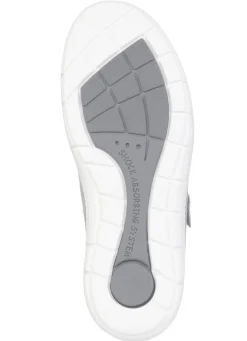 Outlet BADER ELENA EDEN, bequeme Damen-Klettschuhe, Weite H, mit herausnehmbarem Fußbett GRAU