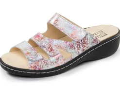 Clearance ELENA EDEN , bequeme Damen-Pantoletten, Weite H, mit herausnehmbarem Fußbett ECRU-ROSÉ