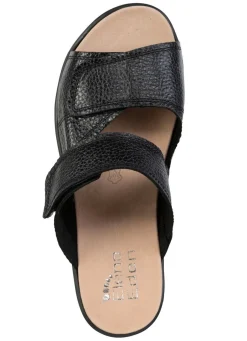 Clearance ELENA EDEN , bequeme Damen-Pantoletten, Weite H, mit herausnehmbarem Fußbett SCHWARZ