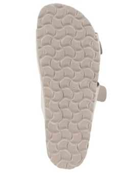 Clearance BADER ELENA EDEN, bequeme Damen-Pantoletten, Weite H, aus Leder BEIGE