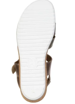 Discount ELENA EDEN , bequeme Damen-Sandalen, Weite H, mit herausnehmbarem Fußbett BRONZE-GOLD