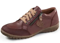 Best ELENA EDEN , bequeme Damen-Schnürschuhe, Weite G, mit herausnehmbarem Fußbett BURGUND