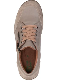 Sale ELENA EDEN , bequeme Damen-Schnürschuhe, Weite G, mit herausnehmbarem Fußbett TAUPE