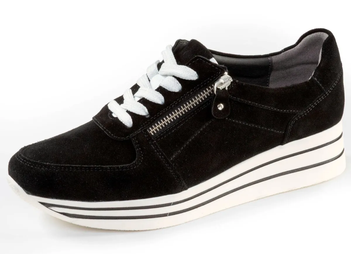 Discount ELENA EDEN , bequeme Damen-Sneaker, Weite G, mit herausnehmbarem Fußbett SCHWARZ