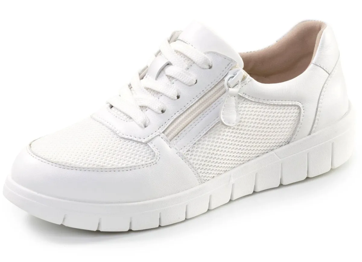 Discount ELENA EDEN , bequeme Damen-Sneaker, Weite H, mit herausnehmbarem Fußbett WEISS