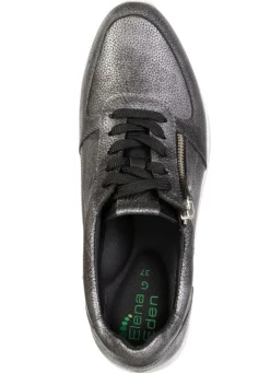 Hot ELENA EDEN , bequeme Damen-Sneaker, Weite G, mit herausnehmbarem Fußbett ALTSILBER