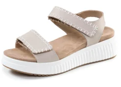 Discount ELENA EDEN , bequeme Damen-Sandalen, Weite H, mit herausnehmbarem Fußbett BEIGE