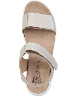 Discount ELENA EDEN , bequeme Damen-Sandalen, Weite H, mit herausnehmbarem Fußbett BEIGE