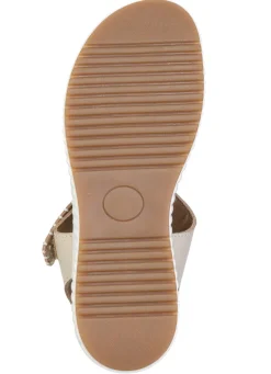 Discount ELENA EDEN , bequeme Damen-Sandalen, Weite H, mit herausnehmbarem Fußbett BEIGE
