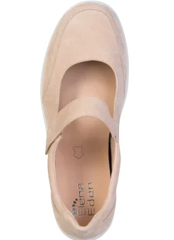 ELENA EDEN , bequeme Damen-Slipper, Weite H, mit herausnehmbarem Fußbett SAND