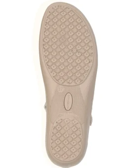 Clearance ELENA EDEN , bequeme Damen-Sandalen, Weite H, mit Klettspange BEIGE-BRAUN