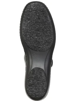 ELENA EDEN , bequeme Damen-Spangenschuhe, Weite H, mit herausnehmbarem Fußbett SCHWARZ