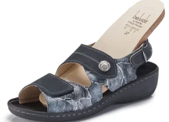 Discount ELENA EDEN , bequeme Damen-Sandalen, Weite H, mit herausnehmbarem Fußbett DUNKELBLAU