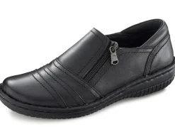 Discount ELENA EDEN , bequeme Damen-Slipper, Weite G, mit herausnehmbarem Fußbett SCHWARZ