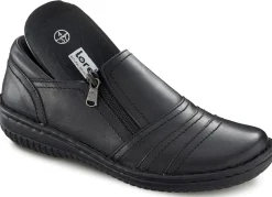 Discount ELENA EDEN , bequeme Damen-Slipper, Weite G, mit herausnehmbarem Fußbett SCHWARZ