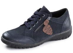 Sale ELENA EDEN , bequeme Damen-Schnürschuhe, Weite G, mit herausnehmbarem Fußbett MARINE