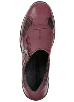 Clearance ELENA EDEN , bequeme Damen-Slipper, Weite H, mit herausnehmbarem Fußbett BURGUND