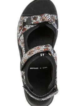 Sale ELENA EDEN , bequeme Damen-Sandalen, Weite H, mit herausnehmbarem Fußbett WEISS-MULTICOLOR