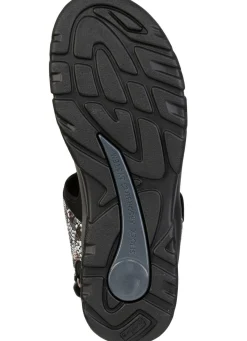 Sale ELENA EDEN , bequeme Damen-Sandalen, Weite H, mit herausnehmbarem Fußbett WEISS-MULTICOLOR