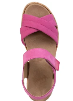 New BADER ELENA EDEN, bequeme Damen-Sandalen, Weite H, mit herausnehmbarem Fußbett PINK