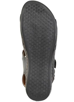 Online ELENA EDEN , bequeme Damen-Sandalen, Weite G, mit Klettverschluss SCHWARZ