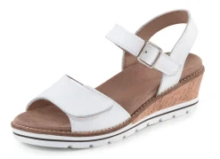 Discount ELENA EDEN , bequeme Damen-Sandaletten, Weite H, mit herausnehmbarem Fußbett WEISS
