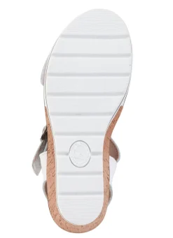 Discount ELENA EDEN , bequeme Damen-Sandaletten, Weite H, mit herausnehmbarem Fußbett WEISS