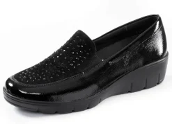 Clearance ELENA EDEN , bequeme Damen-Slipper, Weite H, mit herausnehmbarem Fußbett SCHWARZ