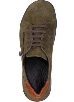 Clearance ELENA EDEN , bequeme Damen-Schnürschuhe, Weite G, mit herausnehmbarem Fußbett OLIV