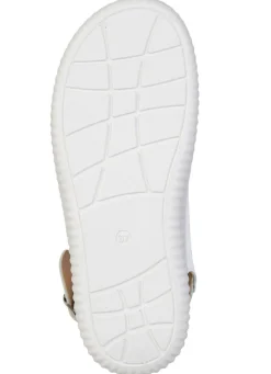 Clearance ELENA EDEN , bequeme Damen-Sandalen, Weite H, mit herausnehmbarem Fußbett WEISS-BUNT