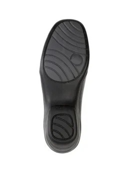 Best ELENA EDEN , bequeme Damen-Slipper, Weite H, mit herausnehmbarem Fußbett SCHWARZ-CHIANTI-GRAU