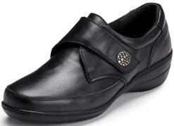 Clearance ELENA EDEN , bequeme Damen-Slipper, WeiteH, mit herausnehmbarem Fußbett SCHWARZ