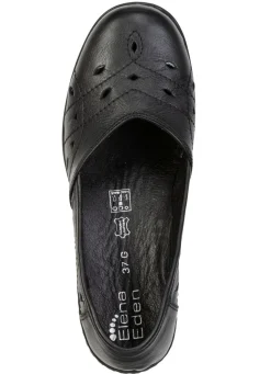 New ELENA EDEN , bequeme Damen-Slipper, Weite H, mit herausnehmbarem Fußbett SCHWARZ