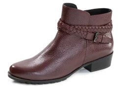 Best ELENA EDEN , bequeme Damen-Stiefeletten, Winterschuhe, Weite G, mit Reißverschluss BORDEAUX