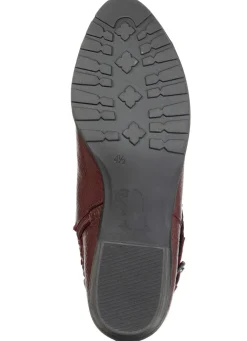 Best ELENA EDEN , bequeme Damen-Stiefeletten, Winterschuhe, Weite G, mit Reißverschluss BORDEAUX