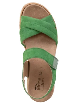 Sale BADER ELENA EDEN, bequeme Damen-Sandalen, Weite H, mit herausnehmbarem Fußbett GRÜN
