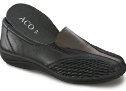 ELENA EDEN , bequeme Damen-Slipper, Weite G, mit herausnehmbarem Fußbett SCHWARZ-BRONZE