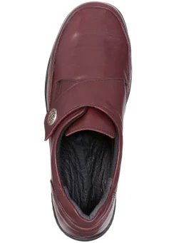 Sale ELENA EDEN , bequeme Damen-Slipper, WeiteH, mit herausnehmbarem Fußbett BURGUND