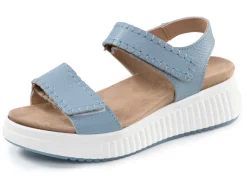 Best ELENA EDEN , bequeme Damen-Sandalen, Weite H, mit herausnehmbarem Fußbett HELLBLAU
