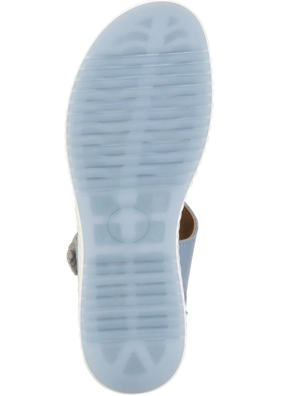 Best ELENA EDEN , bequeme Damen-Sandalen, Weite H, mit herausnehmbarem Fußbett HELLBLAU