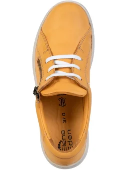 Sale ELENA EDEN , bequeme Damen-Schnürschuhe, Weite G, mit herausnehmbarem Fußbett GELB
