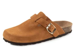Clearance ELENA EDEN Clog mit verstellbarer Schnalle COGNAC