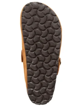 Clearance ELENA EDEN Clog mit verstellbarer Schnalle COGNAC