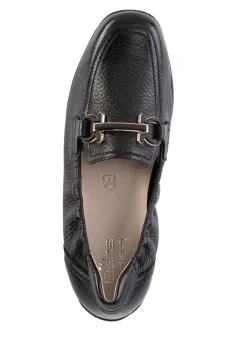 ELENA EDEN , elegante Damen-Slipper, Weite G, mit herausnehmbarem Fußbett SCHWARZ