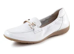 ELENA EDEN , elegante Damen-Slipper, Weite G, mit herausnehmbarem Fußbett WEISS